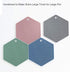 4 Packed Silicone Trivet Mats - DIY Different Size Dish Drying Mat, Hot Pot Holder for Pots & Pans, Non-Slip & Heat Resistant Kitchen Hot Pads for...