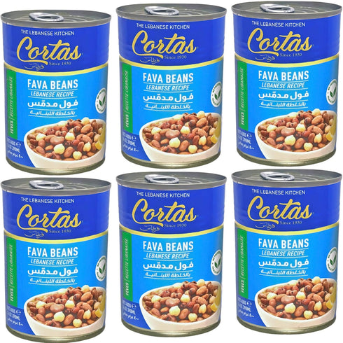 Cortas - Fava Beans (Lebanese Recipe) 14oz (6 PACK)...