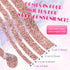 4 Rolls Rose Gold Pink Rhinestone Diamond Ribbon/Strips Self-Adhesive Crystal Diamond On a Roll, Bling Wrap DIY Art Crafts Sticker, Rhinestones Ta...