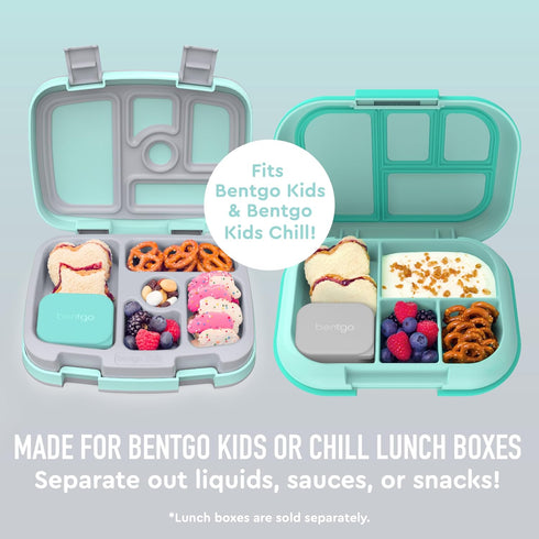 Bentgo® Sidekicks 2-Pack Silicone Container Set - Dipping Sauce Cups for Condiments & Small Snacks, Reusable, Durable, & Leak-Proof Liquid Storage...
