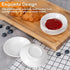6 Pack Dip Bowls, 3 OZ Ceramic Soy Sauce Dish, White Dipping Sauce Bowls Small Dishes Serving for Tomato Sauce, Soy, BBQ Party Supplies...