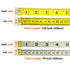 IFAMIO 6 Count 2 Sizes Double Sided Soft Tape Measure 120 Inch/300cm & 79 Inch/200cm Flexible Body Scale Measuring Pocket Tailor Ruler for Sewing ...