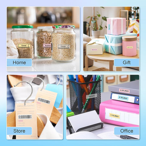 POLONO P31S Label Maker Machine with Tape, Portable Thermal Printer, Portable Bluetooth Label Printer for Organizing Storage Office Home, Sticker ...