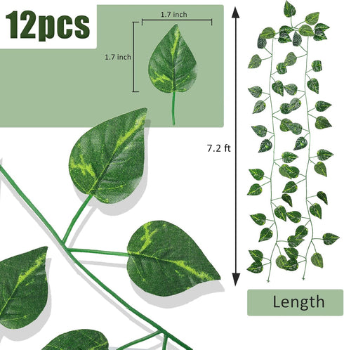 RECUTMS 86 FT Artificial Ivy Fake Greenery Leaf Garland Plants Vine Foliage Flowers Hanging for Wedding Party Garden Home Kitchen Office Wall Deco...