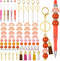 10 Set Beadable Pens and Beadable Keychain with Tassels, Lobster Clasps, Pendants Plenty Colorful Beads Bulk DIY Making Kit for Women Kid Student ...