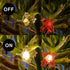 FURORA LIGHTING Red & Green Maple Leaf LED Fairy Lights with 6/18 Timer, 20 LED Warm Night Lights, 90-Inches of Magical Fairy Lights for Room Déco...