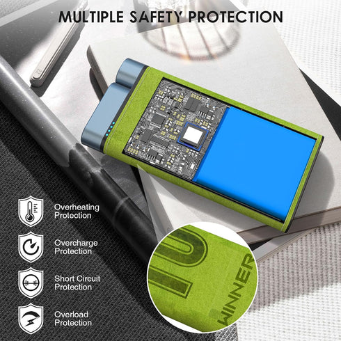 Portable Charger, Power Bank with Cords, 10000mAh/22.5W Battery Pack with USB C Input?Output, Travel Battery Charger Fast Charging for iPhone 15/1...