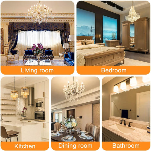 G9 Light Bulb LED 3000K Warm White Dimmable 60W - 80W Halogen Equivalent 8W Led Chandelier Lights Bulb Ceiling Pendant Lighting G9 Bi-Pin Ceramic ...
