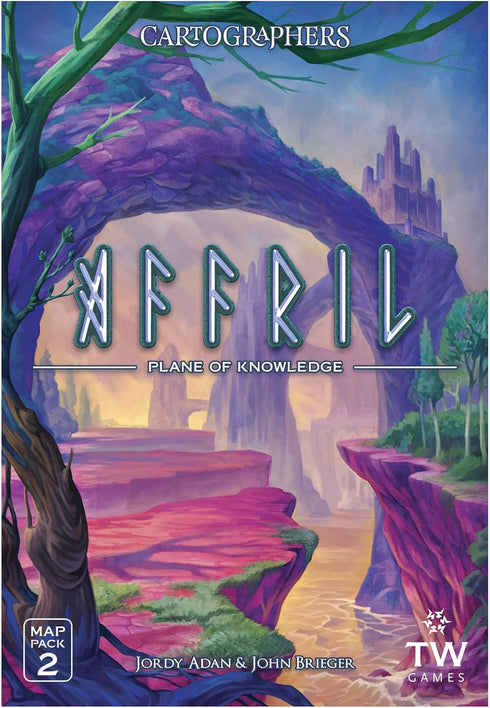 Thunderworks Games - Cartographers: Map Pack 2, Affril | Expansion for The Award-Winning Game of Fantasy Map Drawing | Strategy Flip and Write Boa...