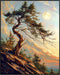 Posterizer 1 pcs-oil painting style art-mystical tree on mountain 1-Landscape & Nature Art Gift for Men Women Entrepreneur Teens Decor for Home ...