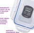 LocknLock Easy Essentials Food Storage lids/Airtight containers, BPA Free, 6-Piece, Clear...