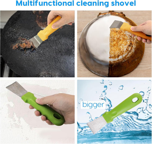 8pcs Kitchen Cleaning Set,Gap Cleaning Brushes,Small Spatula for Kitchen,Tool bag.Bathroom Cleaning Brush for Kitchen Surfaces,Window Grooves,Bath...