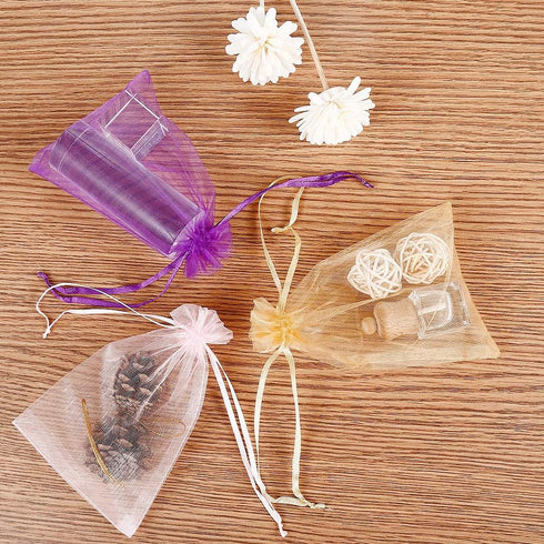 Bouraw 120Pcs Organza Bags 4x6 Inches with Drawstring, Jewelry Pouches Wedding Party Christmas Favor Gift Bags (Mixed Color)...