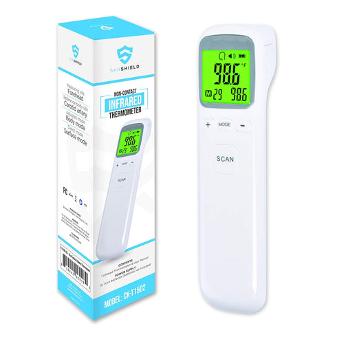 Non-Contact Forehead Thermometer - Infrared Digital Thermometer for Adults Kids Elderly, Touchless Temperature Scanner for Fever with Body and Obj...