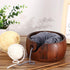 Udefineit Wooden Yarn Bowl Holder for Crocheting, 6.3x3.3" Craft Knitting Bowl with Holes, Handmade Wood Yarn Storage Bowl, Yarn Holder Dispenser ...