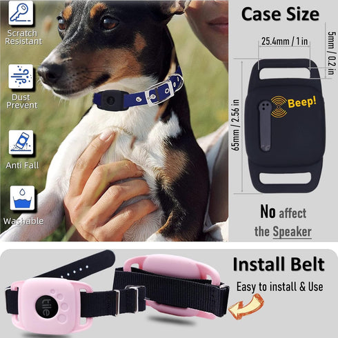 Silicone Case for Tile Mate 2022 for Dog, Protective Cover Sleeve for tilemate Finder for cat pet Collar Necklace Dropper, Secure Holder for Kids ...
