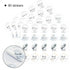 80 Elephant Baby Shower Thank You Stickers, Elephant Themed Baby Shower Favor Label Stickers(2 Inch)...