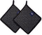 Encasa Homes 8 inches Oven Microwave Potholders (2 pc Set) for Kitchen Cooking & Baking - Heat Resistant, Thick & Safe, Protection of Hands from H...