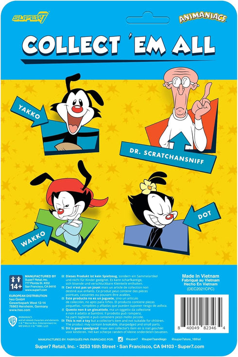 Super7 Animaniacs Yakko Warner - 3.75" Animaniacs Action Figure Classic TV Show Collectibles and Retro Toys...