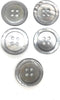 5 Premium Grey Mother of Pearl - Ocean Pearl Buttons Set- Grey Color Shell Sportcoats, Suits, Dres Etcses...
