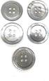 5 Premium Grey Mother of Pearl - Ocean Pearl Buttons Set- Grey Color Shell Sportcoats, Suits, Dres Etcses...