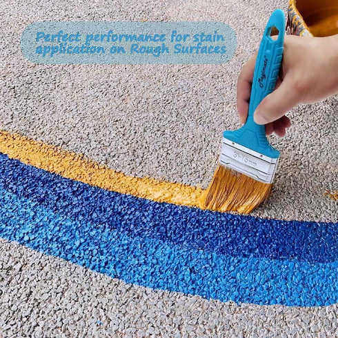 Stain Brush 4-inch Chip Brush Wide Flat Bristle Paint Brush for Painting Walls, Cabinets, House Touch-ups and dust Cleaning...