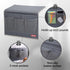 HAKACC Bedside Storage Organizer,Remote Control Holder Armchair Couch Caddy Sofa Armrest Bag for tablet Magazine Phone, Gray...