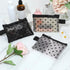 Small Mesh Zipper Pouches, 6 Pack Heart Print Mesh Makeup Bags, Mesh Cosmetic Bags Storage Pouch for Women, Makeup Lipstick Cosmetic Accessories O...