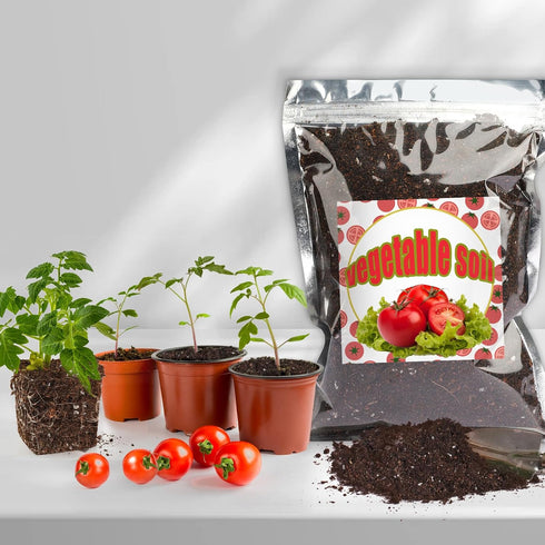 Organic Vegetable Soil Mix 1qt, Indoor Plants Potting Mix for All Potted Vegetable like Tomatoes Lettuce Bell peppers, Grow Healthy houseplants In...