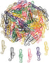 Outus 200 Pcs Music Paper Clips 6 Colors Metal Musical Notes Paper Clips Treble Clef Paper Clips Funny Music Teacher Gifts for Desk Bookmark Offic...