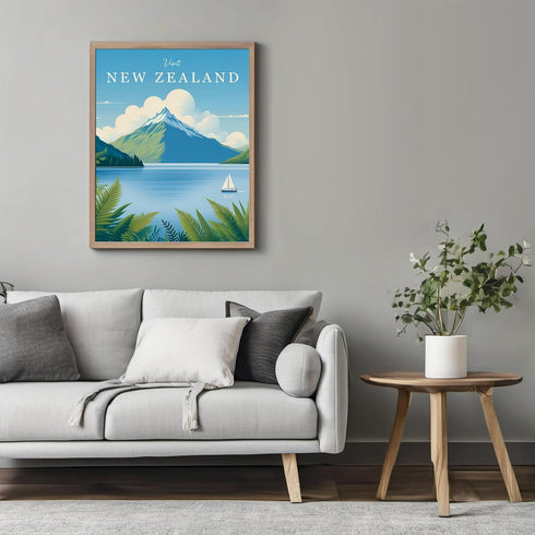Posterizer 1 pcs-New Zealand Beautiful Nature Travel Poster-Adventure Wall Art-GIft for Men Women Teens-Decor for Home & Office- unframed wall art...