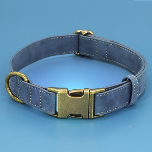 PET ARTIST Leather Dog Collar with Metal Buckle,Heavy Duty Dog Collar Adjustable for Small Medium Large Dogs Cats Pets...