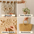 Mandala Crafts 75mm Wooden Rings Macrame Supplies - 20 Unfinished DIY Natural Wood Macrame Rings Circles for Crafts and Jewelry Making...