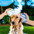 3PCS Dog Bath Brush, Dog Scrubber for Bath, Dog Bath Supplies, Dog Shampoo Brush with Adjustable Ring Handle, Bathing and Massaging Brush Christma...