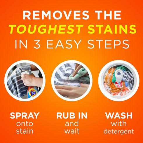 Tide Laundry Stain Remover with Oxi, Rescue Clothes, Upholstery, Carpet and more from Tough Stains, Enzyme Stain Remover, Travel Essential Spray, ...