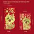 36Pcs Red Envelopes Chinese New Year of The Dragon, Lunar Chinese New Year Red Envelopes 2024, Lucky Money Red Packets Hong Bao with 6 Cute Gold F...