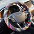 OceeK Car Steering Wheel Cover 15 inch Steering Wheel Cover for Car Cloth Steering Wheel Covers for Women Steering Wheel Cover 15 inch Universal B...