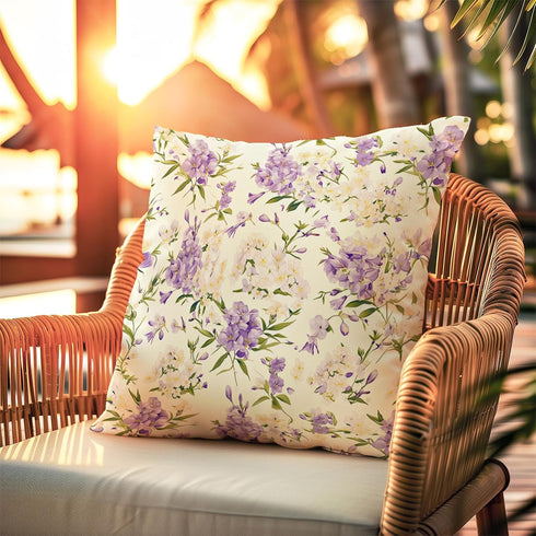 Spring Summer Pillow Covers 18x18 Inch Set of 4, Rhododendron Flower Plant Throw Pillows Case, Seasonal Floral Outdoor Decorative Square Linen Far...