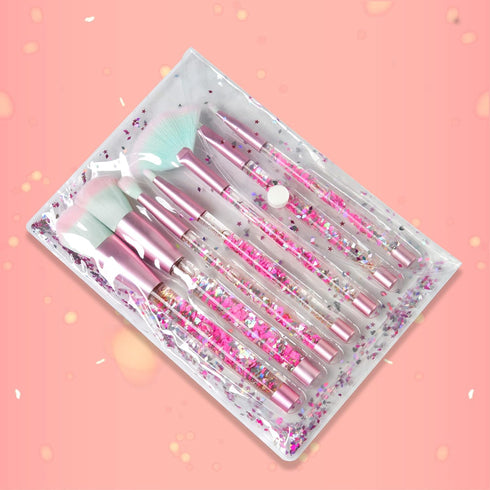 Makeup Brush set Unicorn Elf,Glitter Unicorn Foundation Sparkles Cute Fan Powder Blush Lip Highlight Eye shadow Eyebrow Makeup Brushes Set with Li...