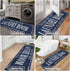 Cekene Laundry Room Runner Rug 20"x59" Non Slip Farmhouse Laundry Rug Runner Washable Laundry Mats with Rubber Backing Blue Kitchen Rug Carpet Run...