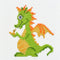Povitrulya Baby Dragon Counted Cross Stitch Kit – Mandala Embroidery Pattern for Medium Starter...