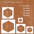 5pcs Reusable Painting Stencils,Plastic Art Craft Templates on Wood Wall Fabric Paper Home Décor DIY 4" to 12" (Hexagon)...