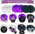 40th Birthday Decorations Women Purple Black Silver Women 40th Birthday Party Decorations Purple Silver Black Foil Hanging Swirls...