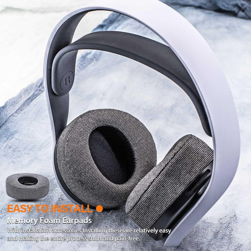 PS5 Earpads Replacement Ear Pads for Playstation 5 Pulse 3D PS5 Headset - PS5 Ear Cushions/Ear Cups (Gray Fabric)...