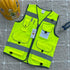 TCCFCCT Hi Vis Vest 9 Pockets High Visibility Reflective Safety Vest for Men Women, Safety Construction Vest with Reflective Strips, Meets ANSI/IS...