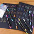 Calligraphy Metallic Marker Pens Dual Tip Chisel and Medium Point Pens for Black Paper, Rock Painting, Easter Egg, Halloween Pumpkin, Card Making,...