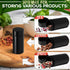 2Pcs Spice Jar Storage Containers with Lids - Food Containers With Lids Airtight Aluminum Herb Storage Container Jars with Airtight Lids - Lockabl...