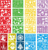 Stencils for Kids, 26pcs Plastic Drawing Stencils Set with 400+ Images, Variety of Shapes and Subjects...