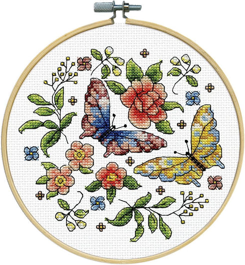 Design Works Crafts Janlynn Counted Cross Stitch Kit, Butterfly...