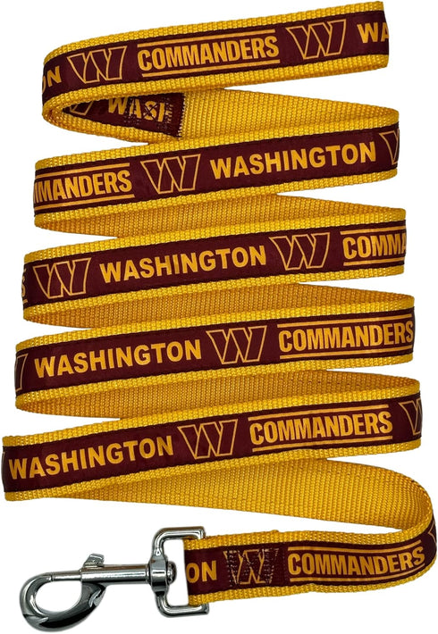 NFL PET Leash Washington Commanders Dog Leash, Medium Football Team Leash for Dogs & Cats. A Shiny & Colorful Cat Leash & Dog Leash Licensed by Th...